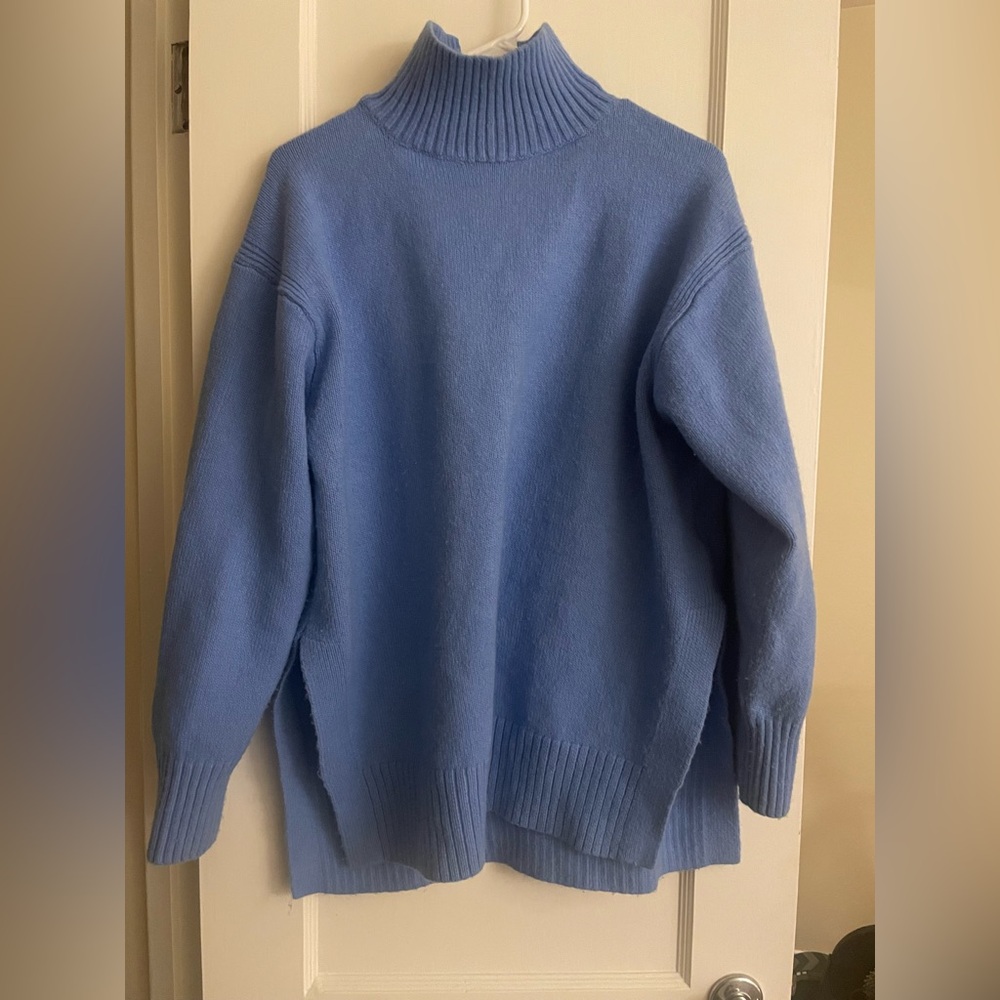 Oversized turtleneck sweater